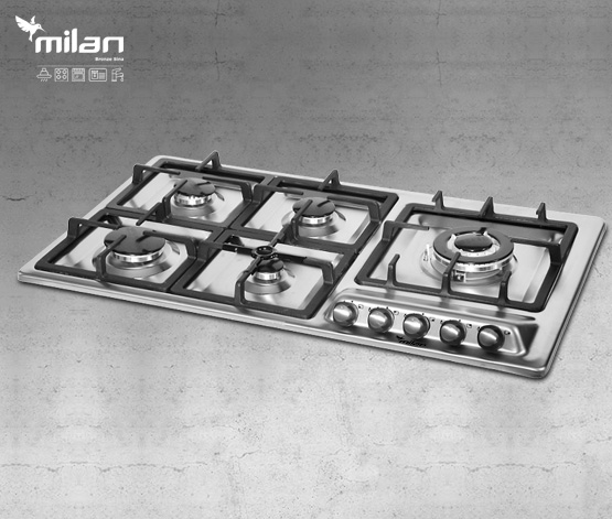 اجاق گاز رومیزی استیل توکار میلان برنز (milanbronze) مدل S10 اجاق گاز رومیزی استیل توکار میلان برنز (milanbronze) مدل S10