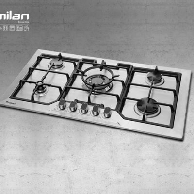 اجاق گاز رومیزی استیل توکار میلان برنز (milanbronze) مدل S21