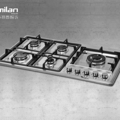 اجاق گاز رومیزی استیل توکار میلان برنز (milanbronze) مدل S5