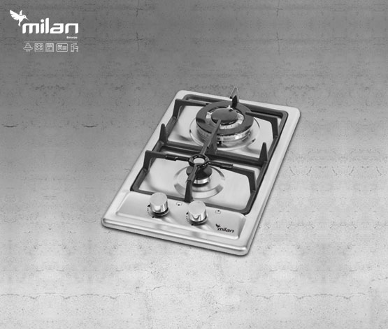 اجاق گاز رومیزی استیل توکار میلان برنز (milanbronze) مدل S6 اجاق گاز رومیزی استیل توکار میلان برنز (milanbronze) مدل S6