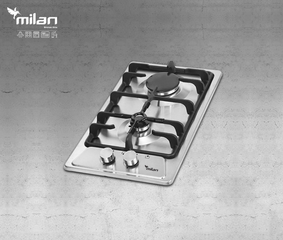 اجاق گاز رومیزی استیل توکار میلان برنز (milanbronze) مدل S7 اجاق گاز رومیزی استیل توکار میلان برنز (milanbronze) مدل S7