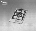 اجاق گاز رومیزی استیل توکار میلان برنز (milanbronze) مدل S8