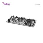 اجاق گاز رومیزی استیل توکار میلان برنز (milanbronze) مدل S15