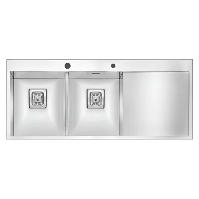 سینک ظرفشویی زیرکورین توکار یک لگنه الکا استیل مدل 3119