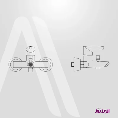 شیر حمام مدل ستاره کروم (Proshot) البرز روز (ALBORZROOZ)