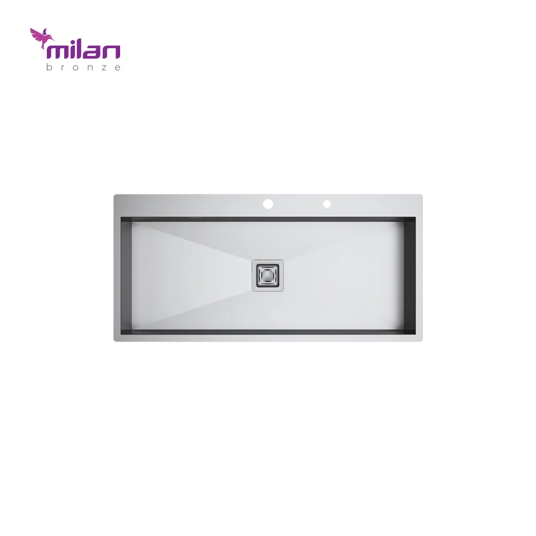 سینک ظرفشویی استیل باکسی توکار مدل 40105 میلان برنز (MILANBRONZE) سینک ظرفشویی استیل باکسی توکار مدل 40105 میلان برنز (MILANBRONZE)