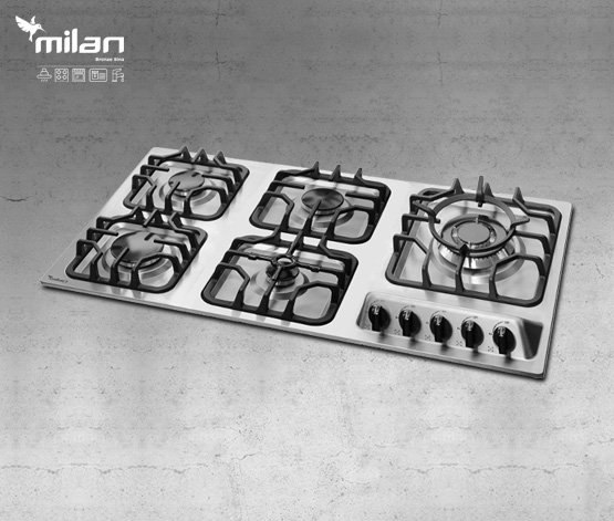 S23-8091 اجاق گاز رومیزی استیل توکار میلان برنز (milanbronze) مدل S23