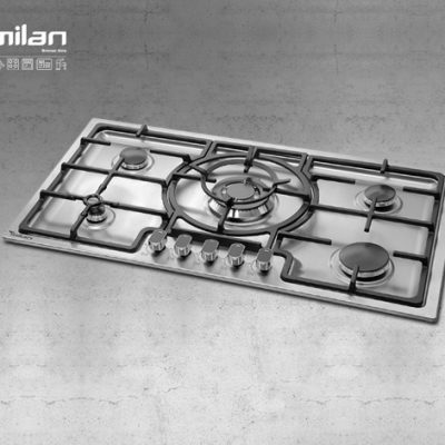 اجاق گاز رومیزی استیل توکار میلان برنز (milanbronze) مدل S26