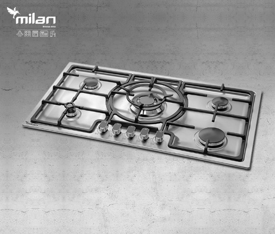 اجاق گاز رومیزی استیل توکار میلان برنز (milanbronze) مدل S26 اجاق گاز رومیزی استیل توکار میلان برنز (milanbronze) مدل S26