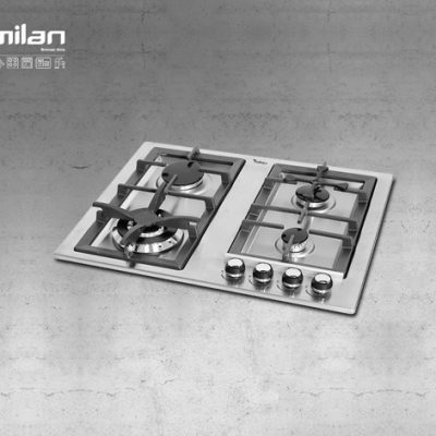 اجاق گاز رومیزی استیل توکار میلان برنز (milanbronze) مدل S28
