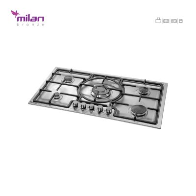 اجاق گاز رومیزی استیل توکار میلان برنز (milanbronze) مدل S26