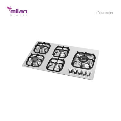 اجاق گاز رومیزی استیل توکار میلان برنز (milanbronze) مدل S25