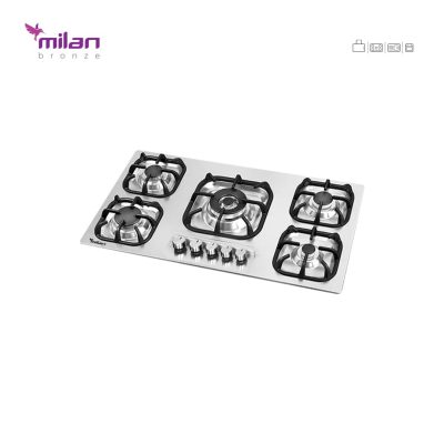 اجاق گاز رومیزی استیل توکار میلان برنز (milanbronze) مدل S24
