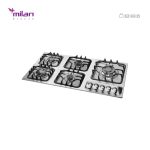 اجاق گاز رومیزی استیل توکار میلان برنز (milanbronze) مدل S23