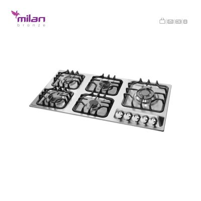 اجاق گاز رومیزی استیل توکار میلان برنز (milanbronze) مدل S23