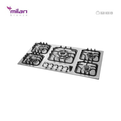 اجاق گاز رومیزی استیل توکار میلان برنز (milanbronze) مدل S22