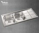 سینک 1018 توکار استیل میلان