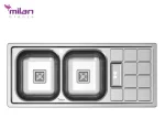 سینک ظرفشویی توکار مدل 1010 استیل میلان برنز (MILANBRONZE)