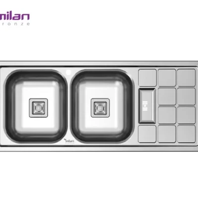 سینک ظرفشویی توکار مدل 1010 استیل میلان برنز (MILANBRONZE)