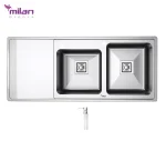 سینک ظرفشویی توکار مدل 6012 استیل میلان برنز (MILANBRONZE)