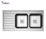 سینک ظرفشویی توکار مدل 5015 استیل میلان برنز (MILANBRONZE)
