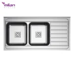 سینک ظرفشویی توکار مدل 5015 استیل میلان برنز (MILANBRONZE)