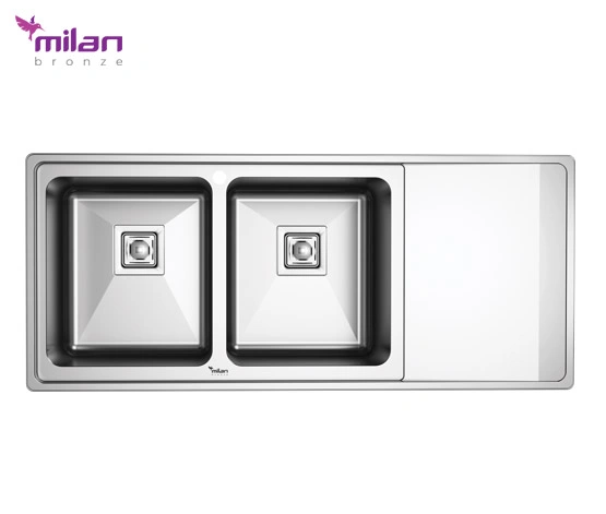 سینک ظرفشویی توکار استیل میلان برنز (MILANBRONZE) مدل 8010 سینک ظرفشویی توکار استیل میلان برنز (MILANBRONZE) مدل 8010