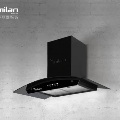 هود شومینه ای میلان برنز (Milanbronze) مدل ونیز مشکی (VENIZ BLACK)