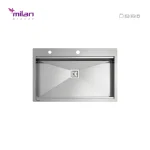 سینک ظرفشویی استیل باکسی توکار مدل 4075 میلان برنز (MILANBRONZE)