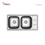سینک ظرفشویی توکار مدل 7020 استیل میلان برنز (MILANBRONZE)