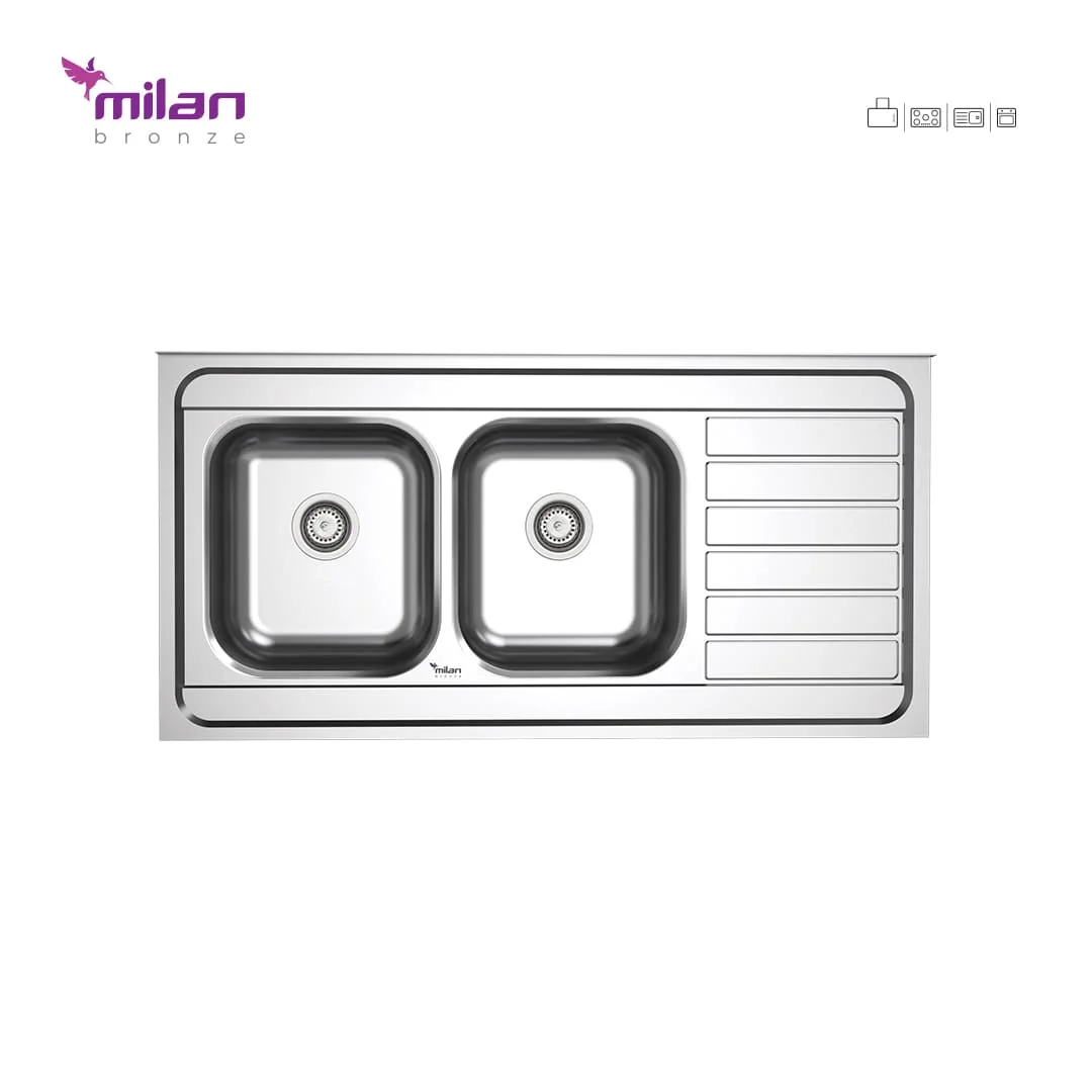 سینک ظرفشویی روکار نیمه فانتزی مدل 1021 استیل میلان برنز (MILANBRONZE) سینک ظرفشویی روکار نیمه فانتزی مدل 1021 استیل میلان برنز (MILANBRONZE)