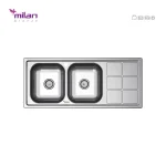 سینک 1018 توکار استیل میلان