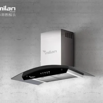 هود شومینه ای میلان برنز (Milanbronze) مدل ونیز استیل (VENIZ STEEL)