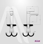 شیر روشویی مدل ونتو طلامات البرز روز (ALBORZROOZ)