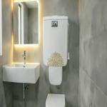 فلاش تانک دیواری کاسپین پلاس (خورشید) | سارودی (ایمن آب)