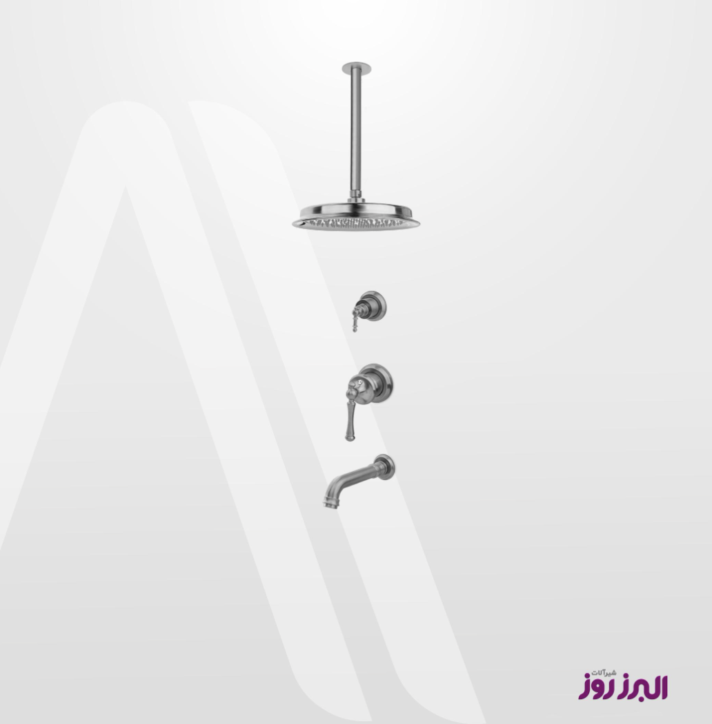 hatcmt2 شیر حمام توکار علاءالدین تیپ2 کروم مات البرز روز (ALBORZROOZ)