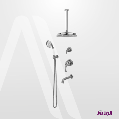 شیر حمام توکار علاءالدین تیپ4 کروم مات البرز روز (ALBORZROOZ)