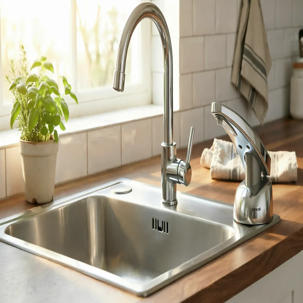 hisnkcr جامایع توکار های سینک(HI SINK) (کروم) سارودی (ایمن آب)