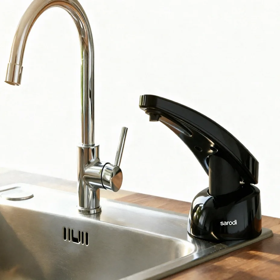 hisnkmsh جامایع توکار های سینک(HI SINK) (مشکی) سارودی (ایمن آب)