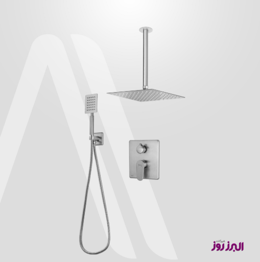 hvtcmt3 شیر حمام توکار ونتو تیپ3 کروم مات البرز روز (ALBORZROOZ)