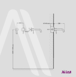 شیر روشویی توکار رومانیا کروم البرز روز (ALBORZROOZ)