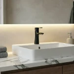 شیر روشویی آرتین مشکی مات مدل نوا