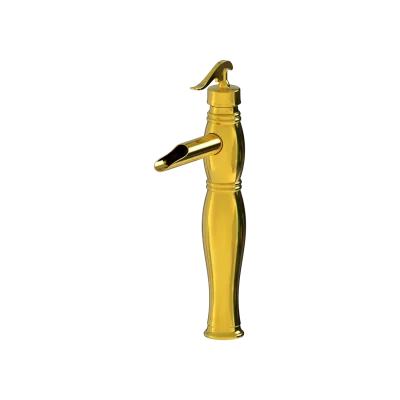 شیر روشویی پایه بلند آرتین طلایی مدل آناهیتا