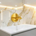 شیر روشویی توکار آرتین طلایی مدل لیما