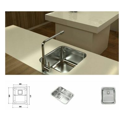 سینک استیل البرز مدل زیرکابینتی ۹۳۰
