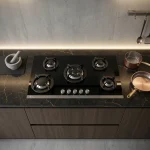 اجاق گاز شیشه ای اخوان مدل V8-SHT