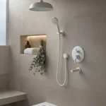 شیر حمام توکار آرتین سفید مدل آویژه