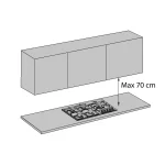 هود زیر کابینتی اخوان مدل H16-P-90