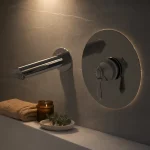 شیر روشویی توکار آرتین کروم مدل آویژه