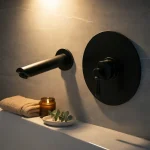 شیر روشویی توکار آرتین مشکی مدل آویژه